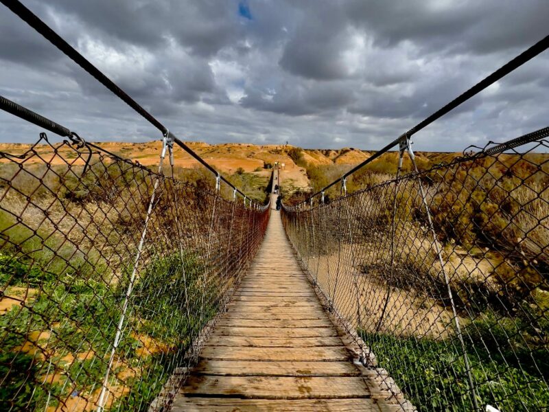 The Besor River Suspension Bridge